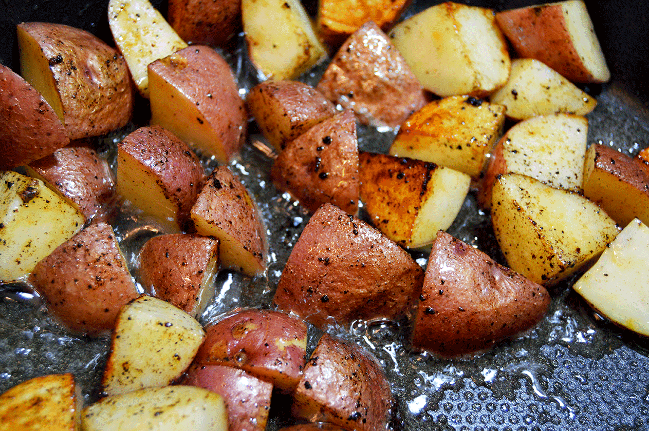 potatoes fried in bacon grease