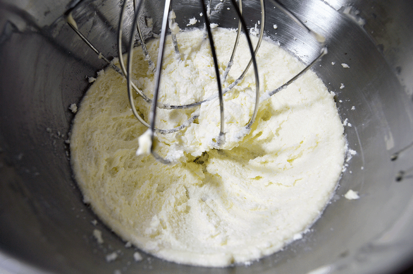 whisked ingredients in bowl