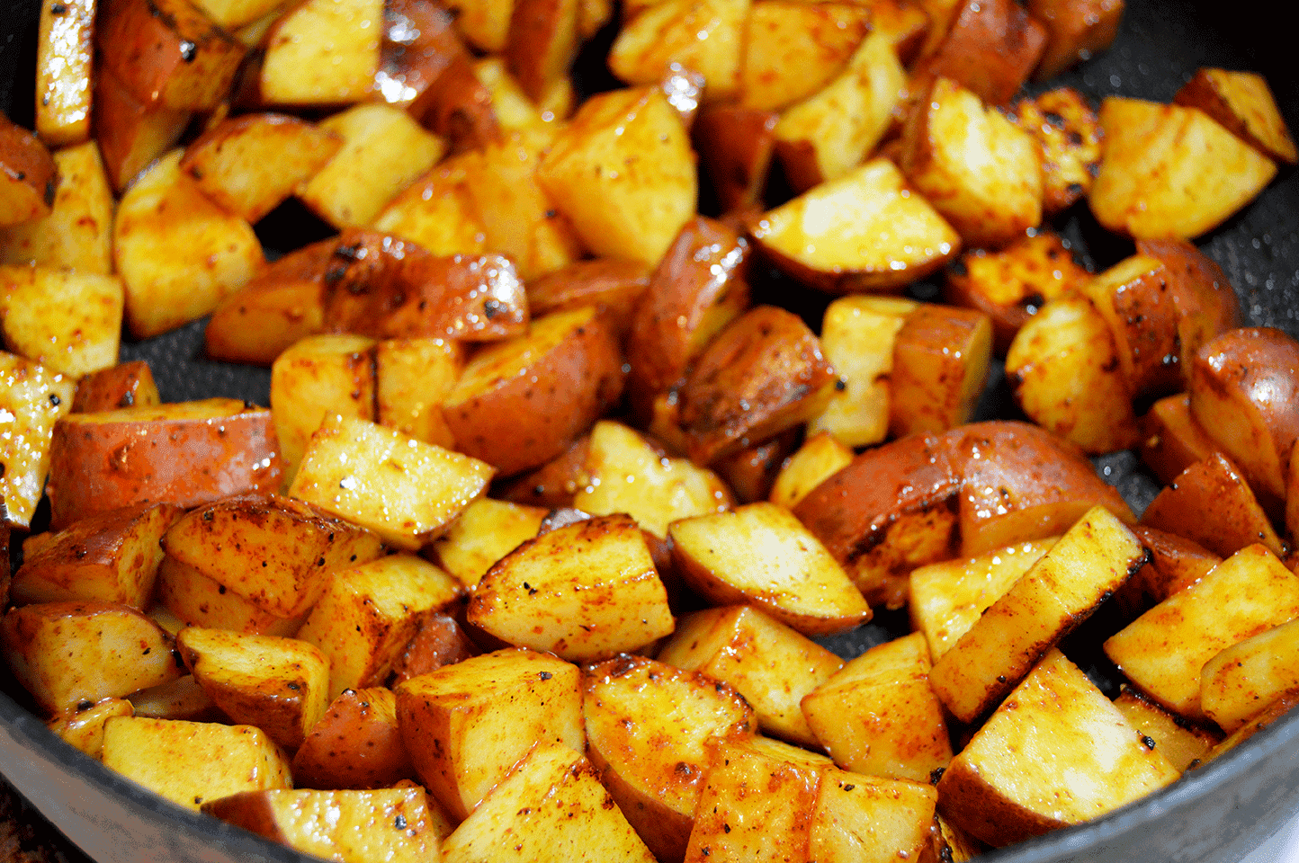 seasoned and sauted potatoes