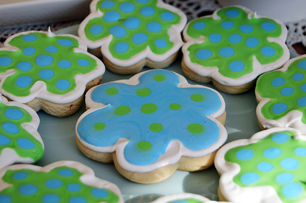 cookies with polka dots