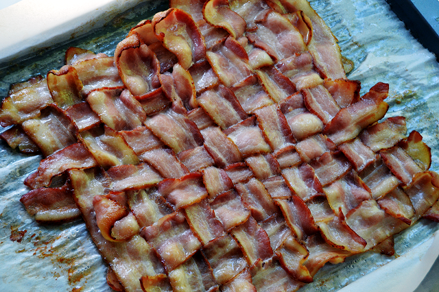 baked bacon weave