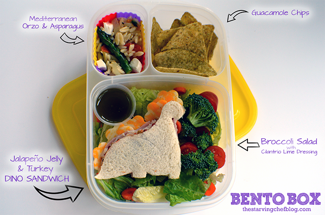 jalapeno jelly and turkey sandwich bento box