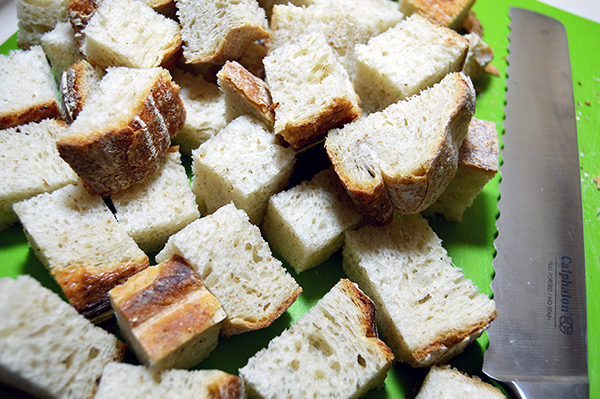 sourdough bread cubes