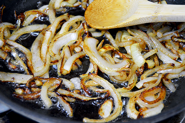 caramelizing onions