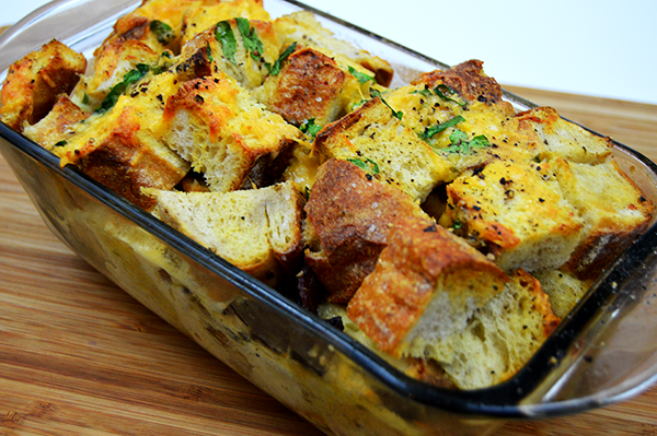 baked chicken bacon strata