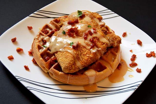 homemade chicken waffles