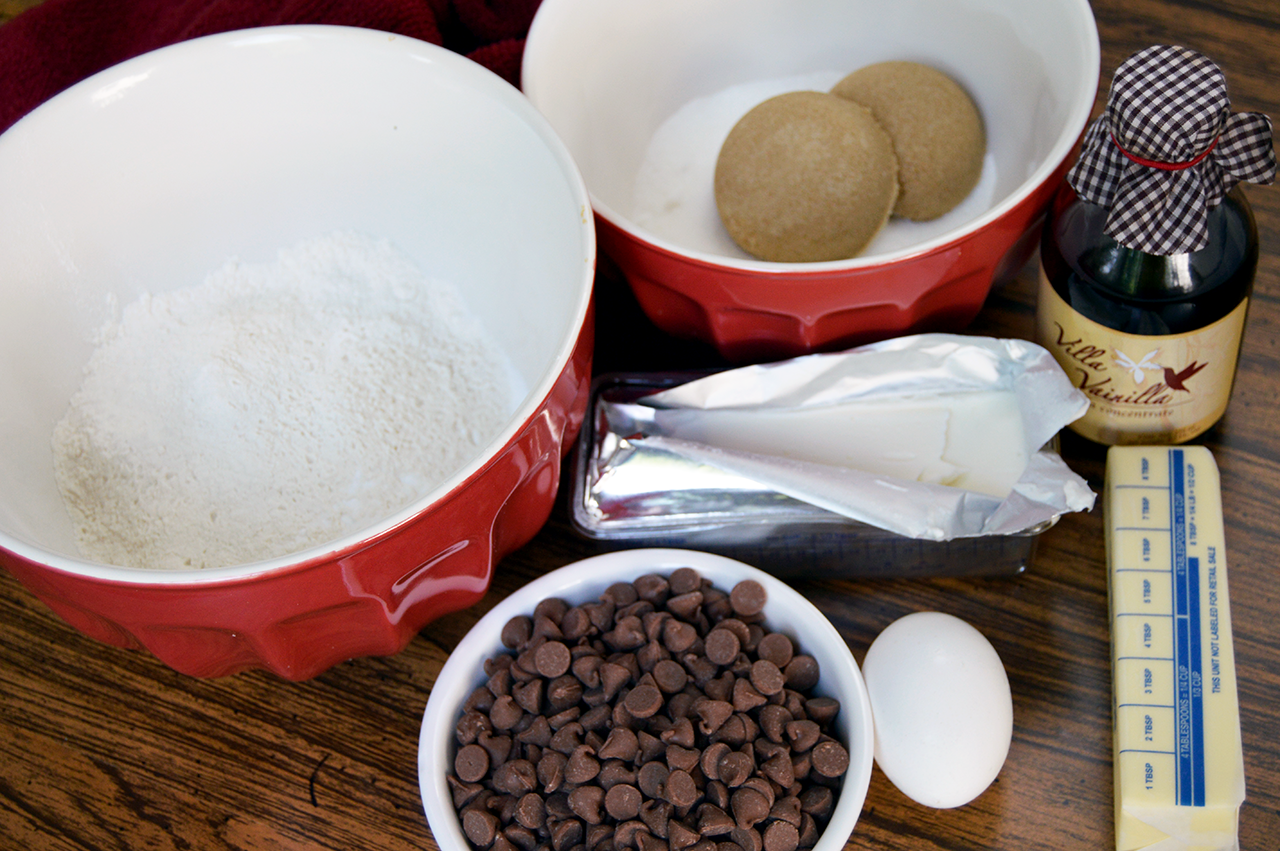 ingredients for ice cream cookie sandwich