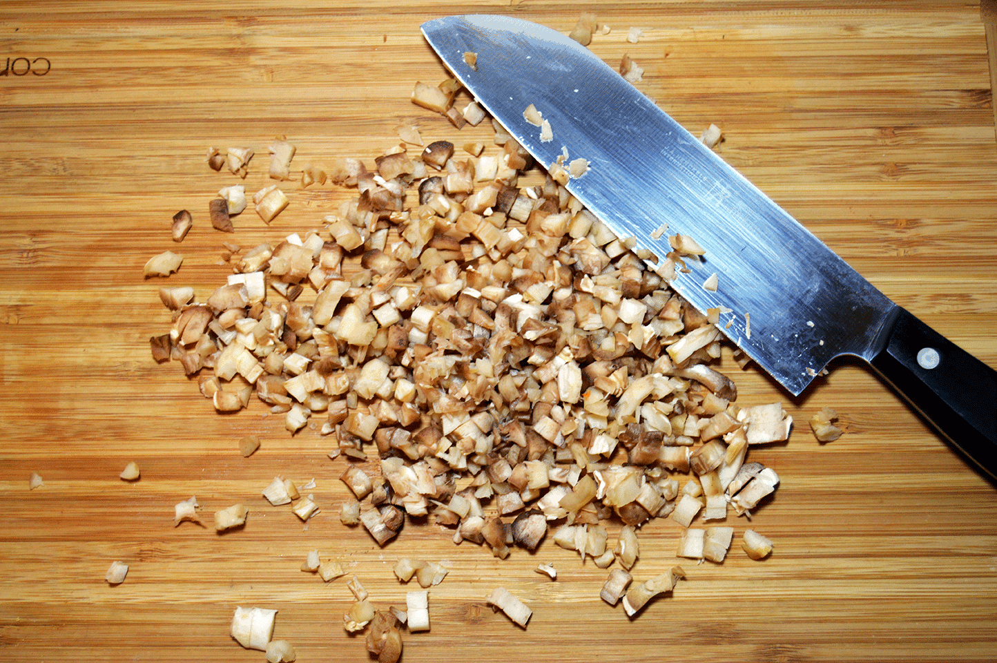 chopped mushrooms