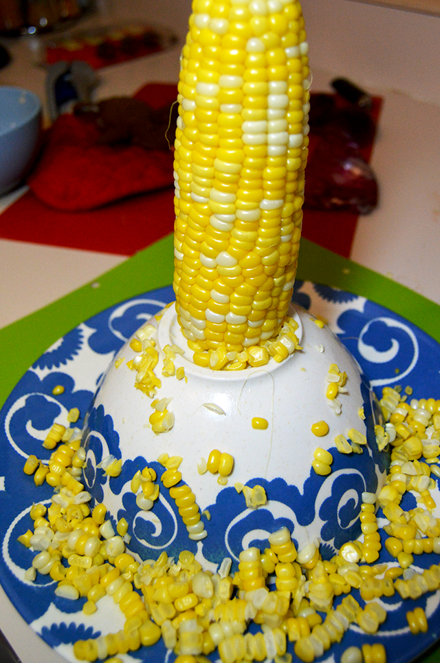 corn on a bowl