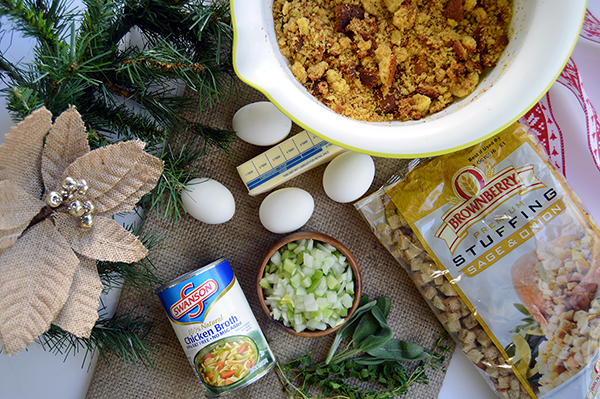 ingredients for corn bread stuffing