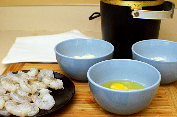 ingredients for fried shrimp