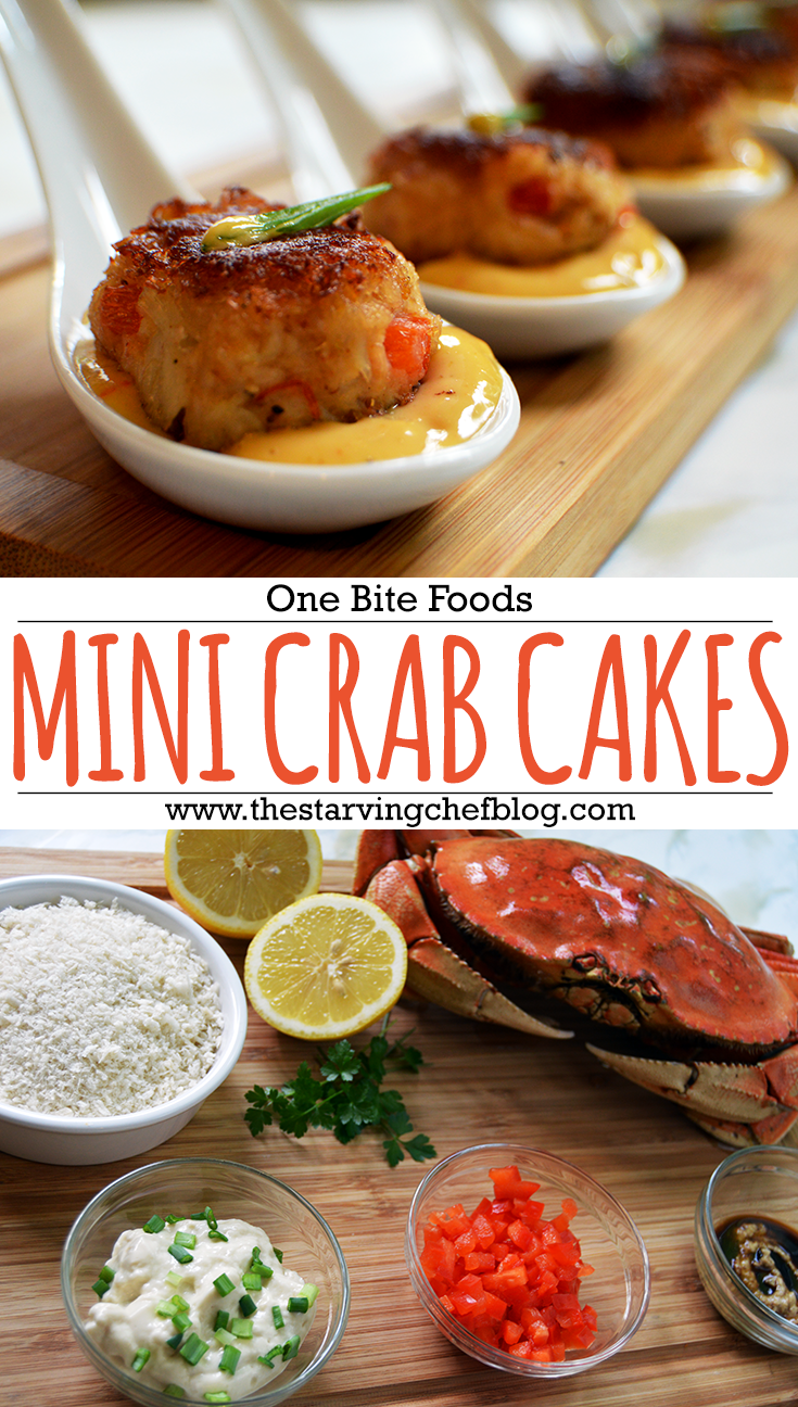 pinterest image for crab cakes