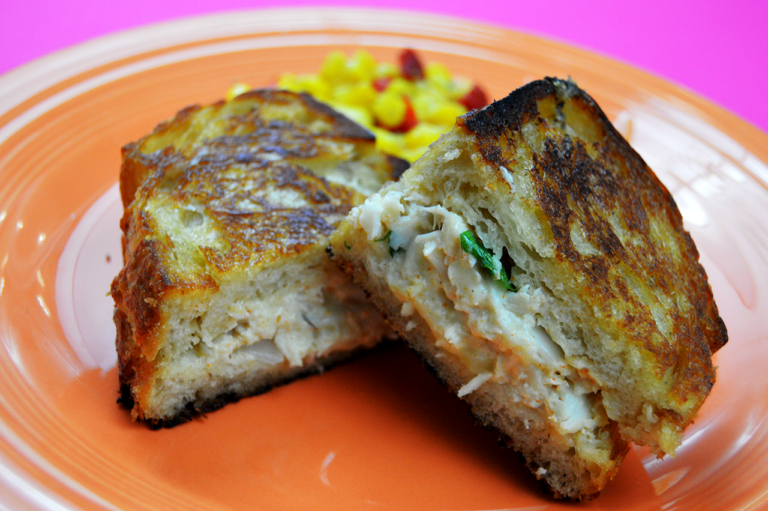 Grilled Crab & Cheese Sandwich