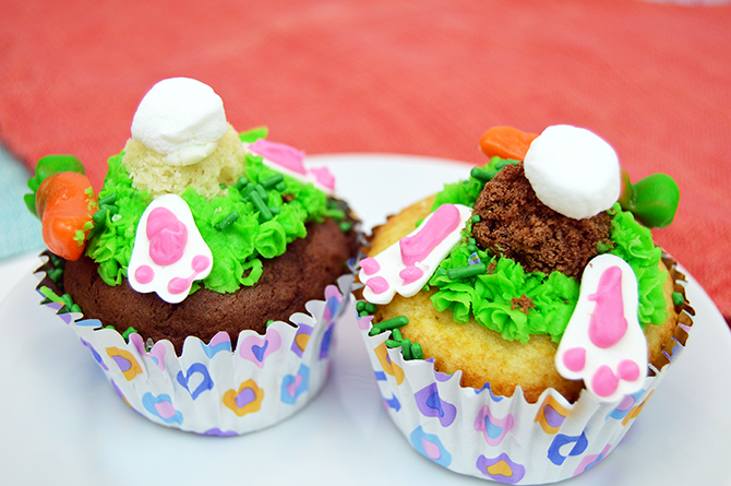 cupcakes with bunny butts
