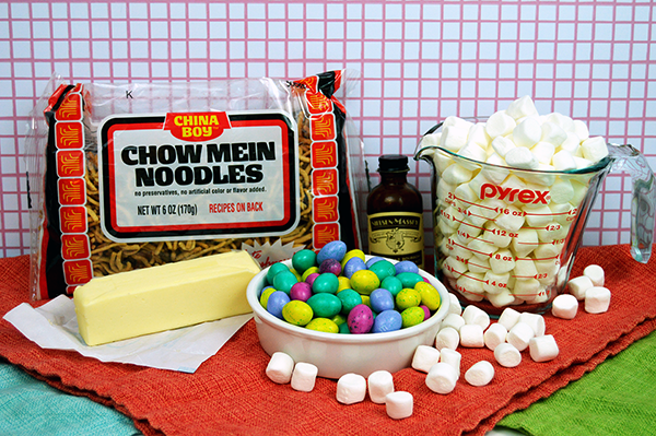 ingredients for chow mein easter nests