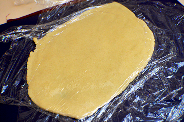 flattened dough