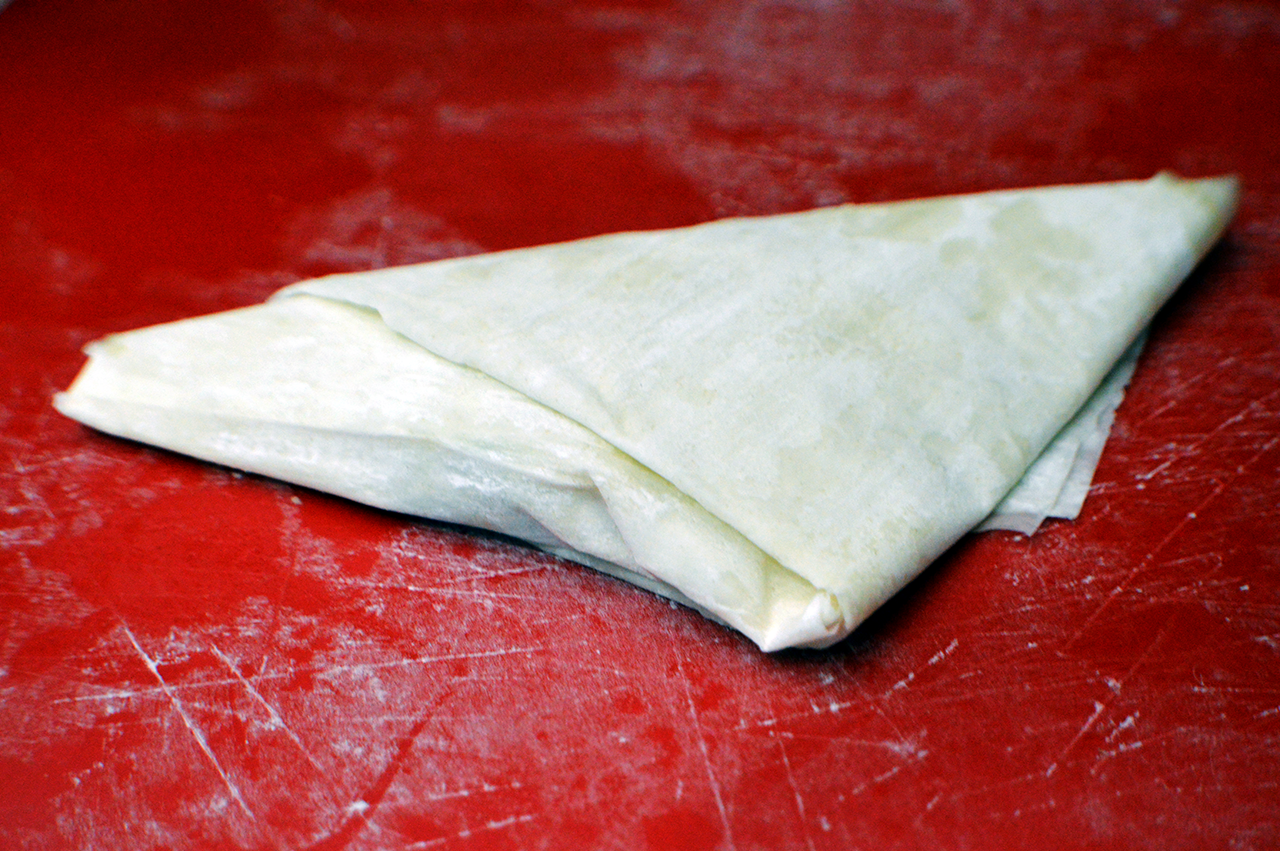 spanakopita folded