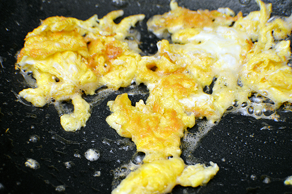 fried scrambled eggs