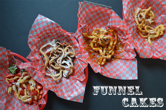 funnel cakes in baskets
