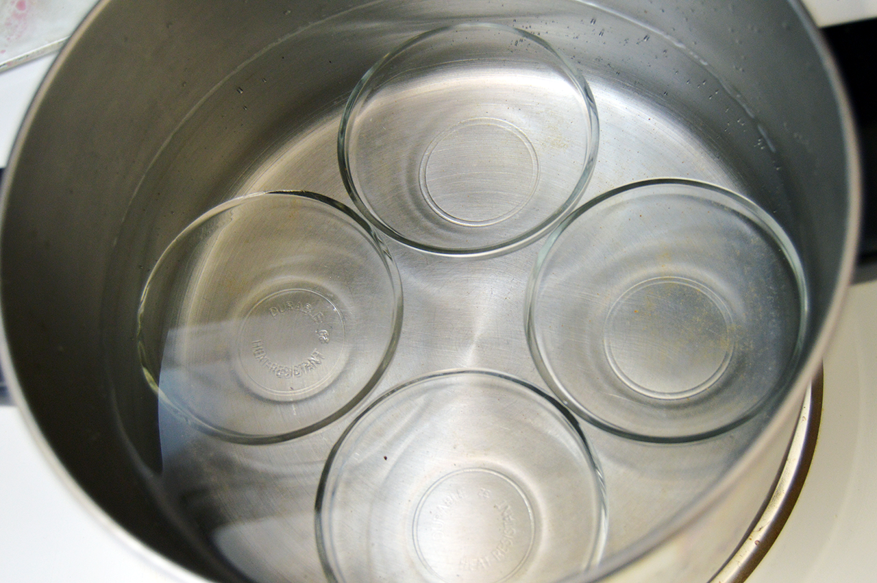 bowls in water