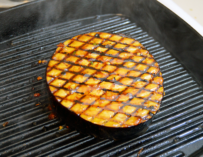 seared eggplant