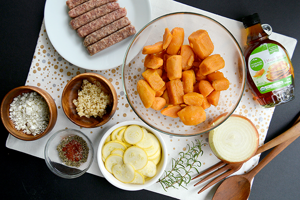 ingredients for sweet potato bowls