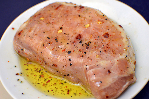 marinated pork