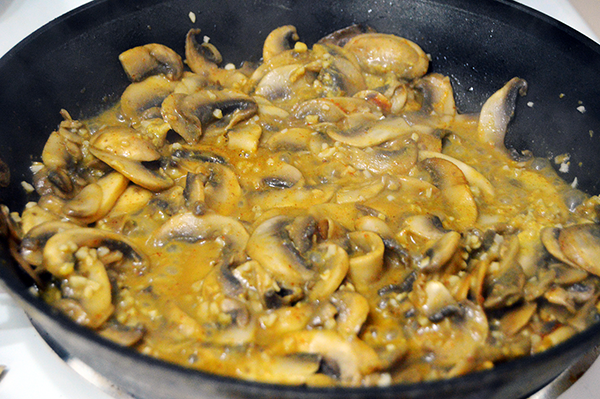mushrooms in sauce