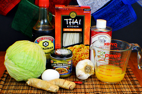 ingredients for orange noodles