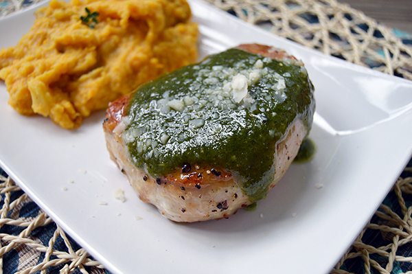 pesto pork chop recipe