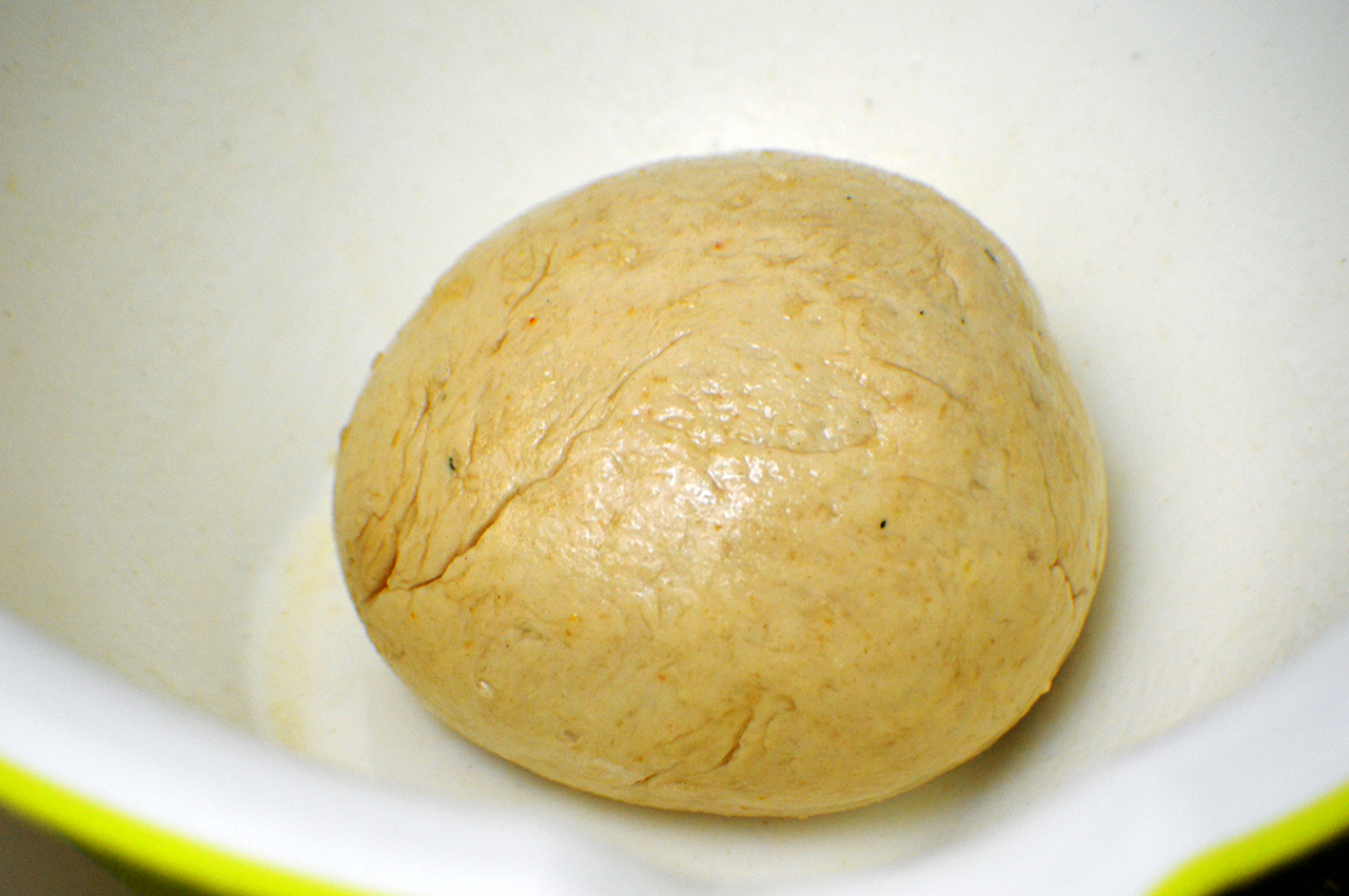 risen dough ball
