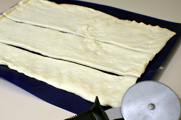 strips of pizza dough
