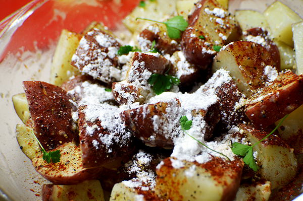 potatoes with seasoning