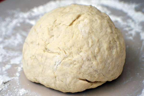 rolled pretzel dough