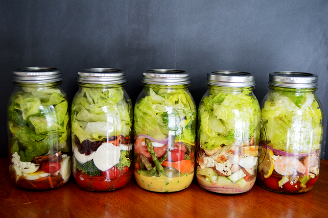 Salads in Jars