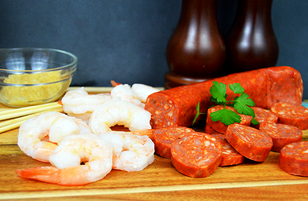 shrimp and chorizo appetizer