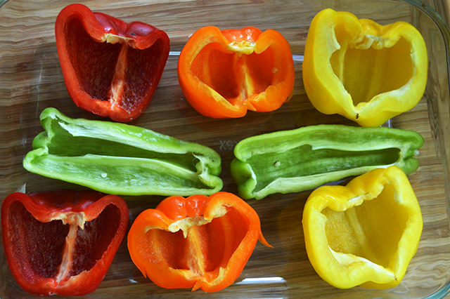 hollowed out peppers