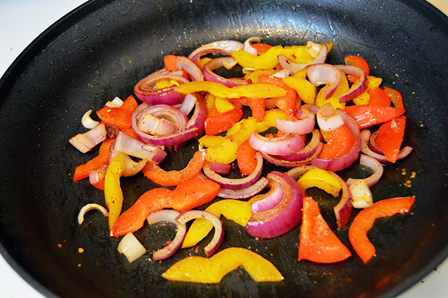 fried peppers and onions