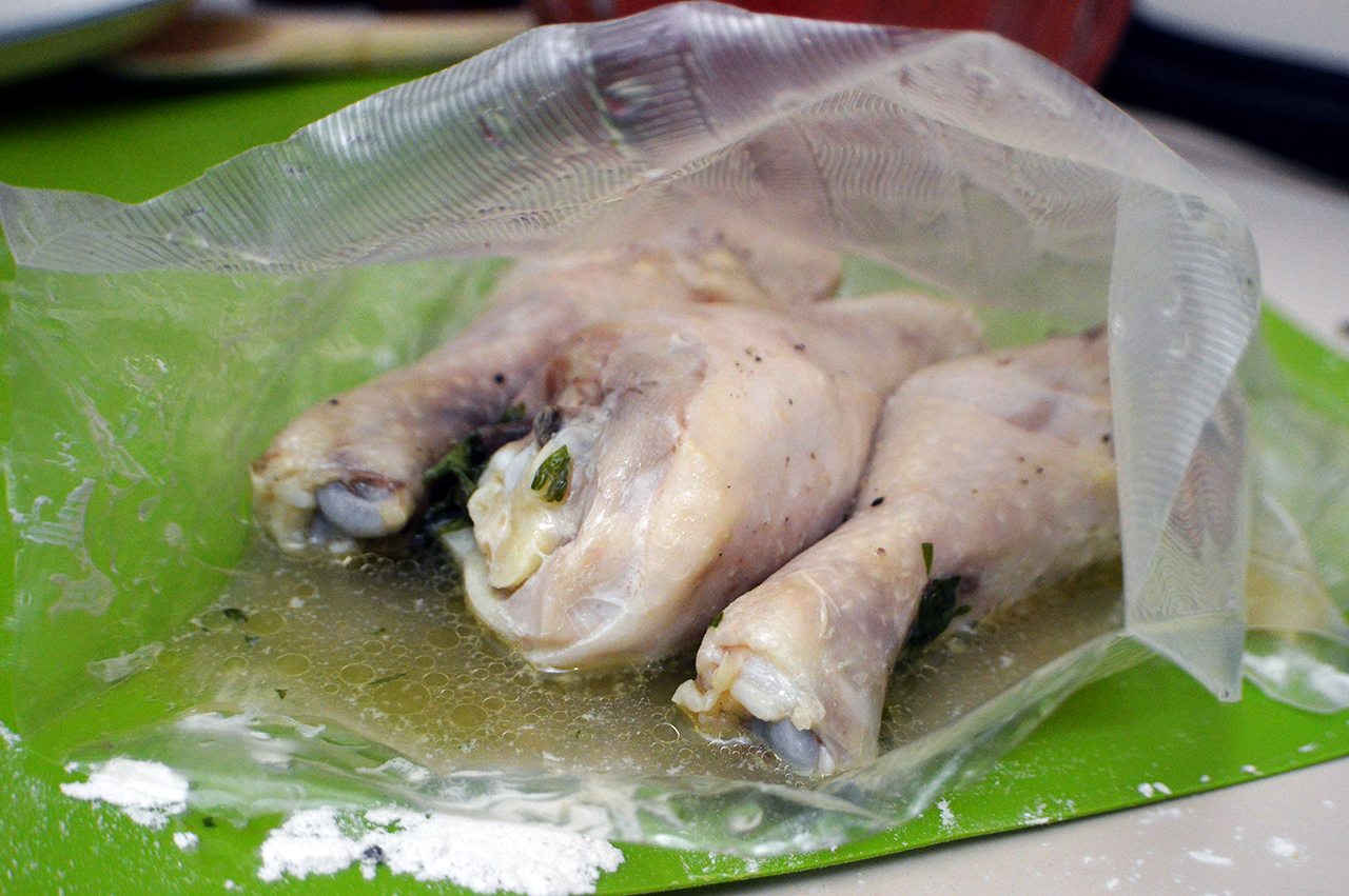 sous vide chicken cooked