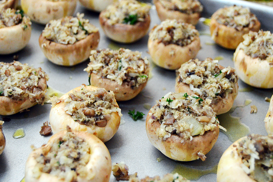 stuffed mushrooms with panko