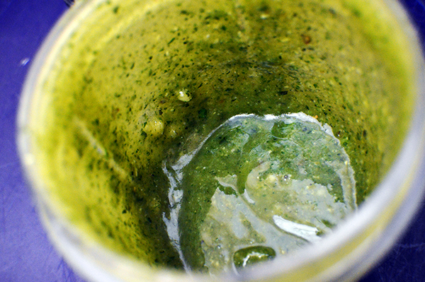 blended pesto