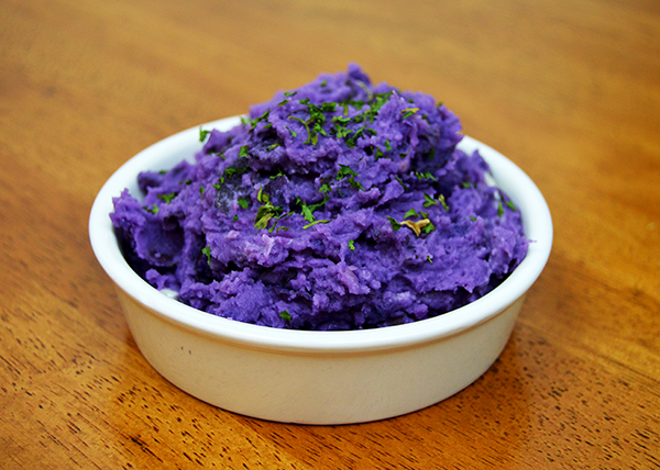 Mashed Purple Potatoes - The Starving Chef