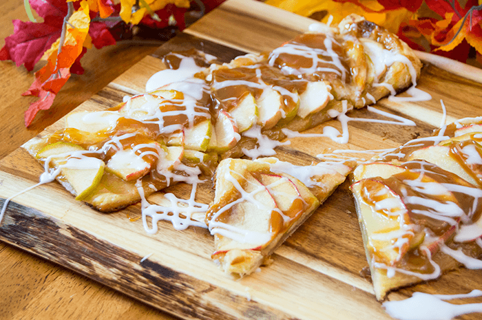 Homemade Caramel Apple Puff Pastry Tarts for Autumn