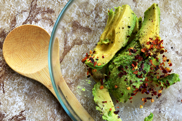 mashed avocado for guacamole