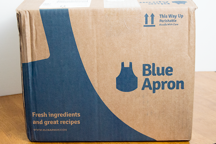blue apron shipping box