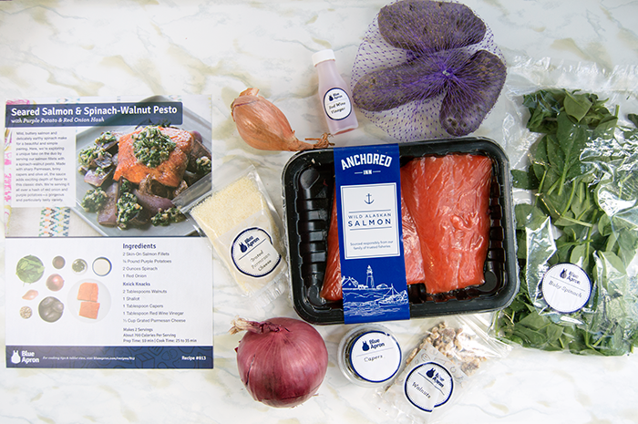 blue apron salmon ingredients