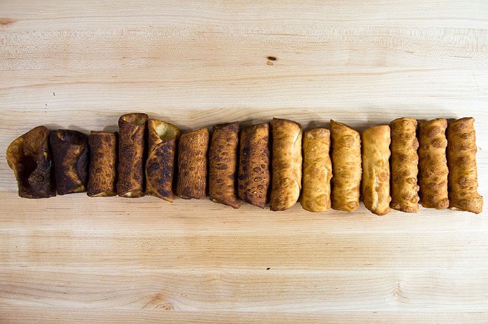 frying cannoli shells