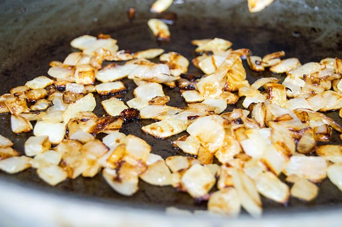 sauting onions