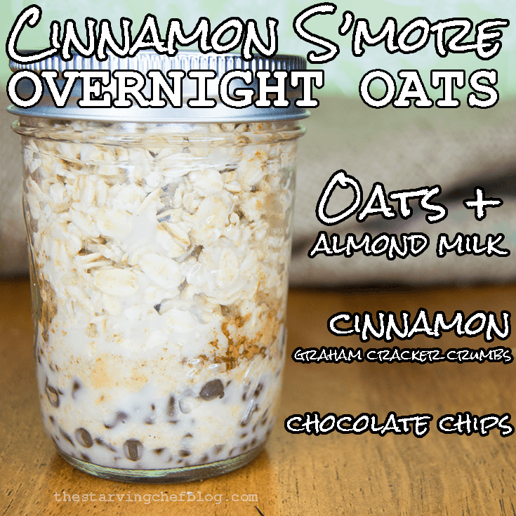 cinnamon smore overnight oats