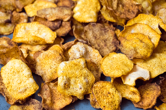 Cinnamon Spiced Sweet Potato Chips Homemade Recipe